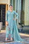 Geet By Ossm Roman Silk Online Kurti With Bottom Dupatta Wholesale